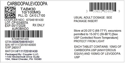 Label (59651 456 01carbidopa Levodopa 10 100mg 67046 1614 30)